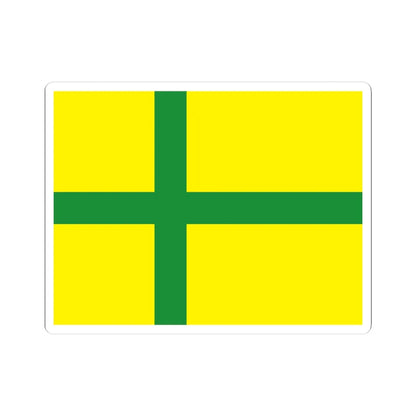Flag of Gotland (Sweden) STICKER Vinyl Kiss-Cut Decal 3 Inch White - The Sticker Space
