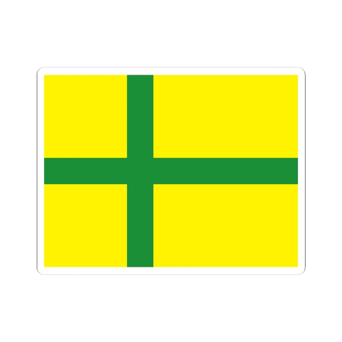 Flag of Gotland (Sweden) STICKER Vinyl Kiss-Cut Decal 4 Inch White - The Sticker Space
