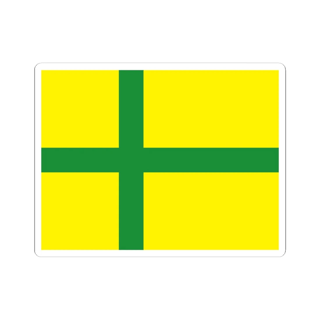 Flag of Gotland (Sweden) STICKER Vinyl Kiss-Cut Decal 6 Inch White - The Sticker Space