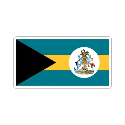 Flag of government ministers of the Bahamas (Bahamas) STICKER Vinyl Kiss-Cut Decal 3 Inch White - The Sticker Space