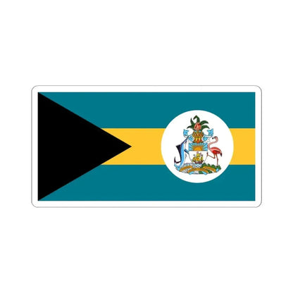 Flag of government ministers of the Bahamas (Bahamas) STICKER Vinyl Kiss-Cut Decal 4 Inch White - The Sticker Space