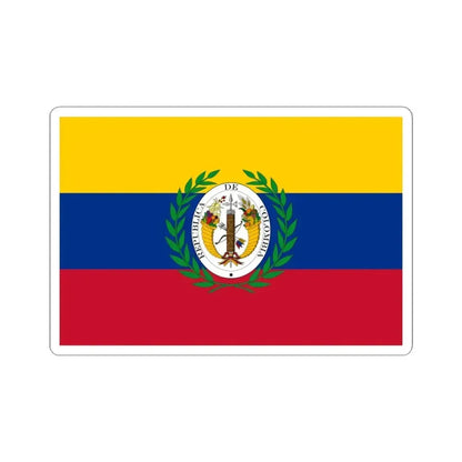 Flag of Gran Colombia (Colombia) STICKER Vinyl Kiss-Cut Decal 4 Inch White - The Sticker Space