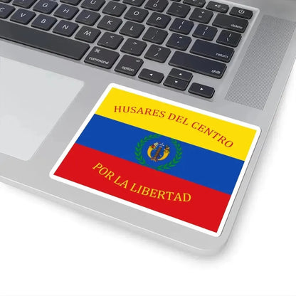 Flag of Gran Colombia Husares del Centro (Colombia) STICKER Vinyl Kiss-Cut Decal - The Sticker Space