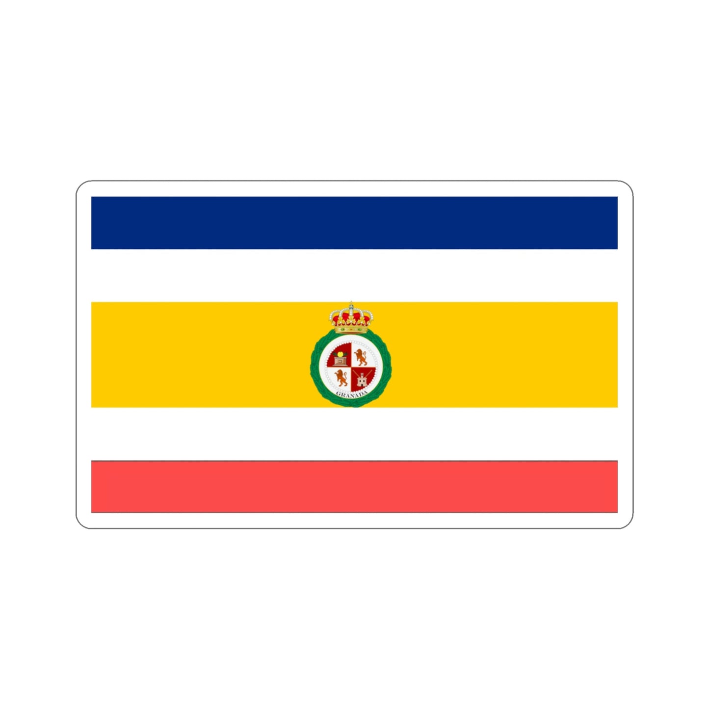 Flag of Granada, Nicaragua STICKER Vinyl Die-Cut Decal-3 Inch-The Sticker Space