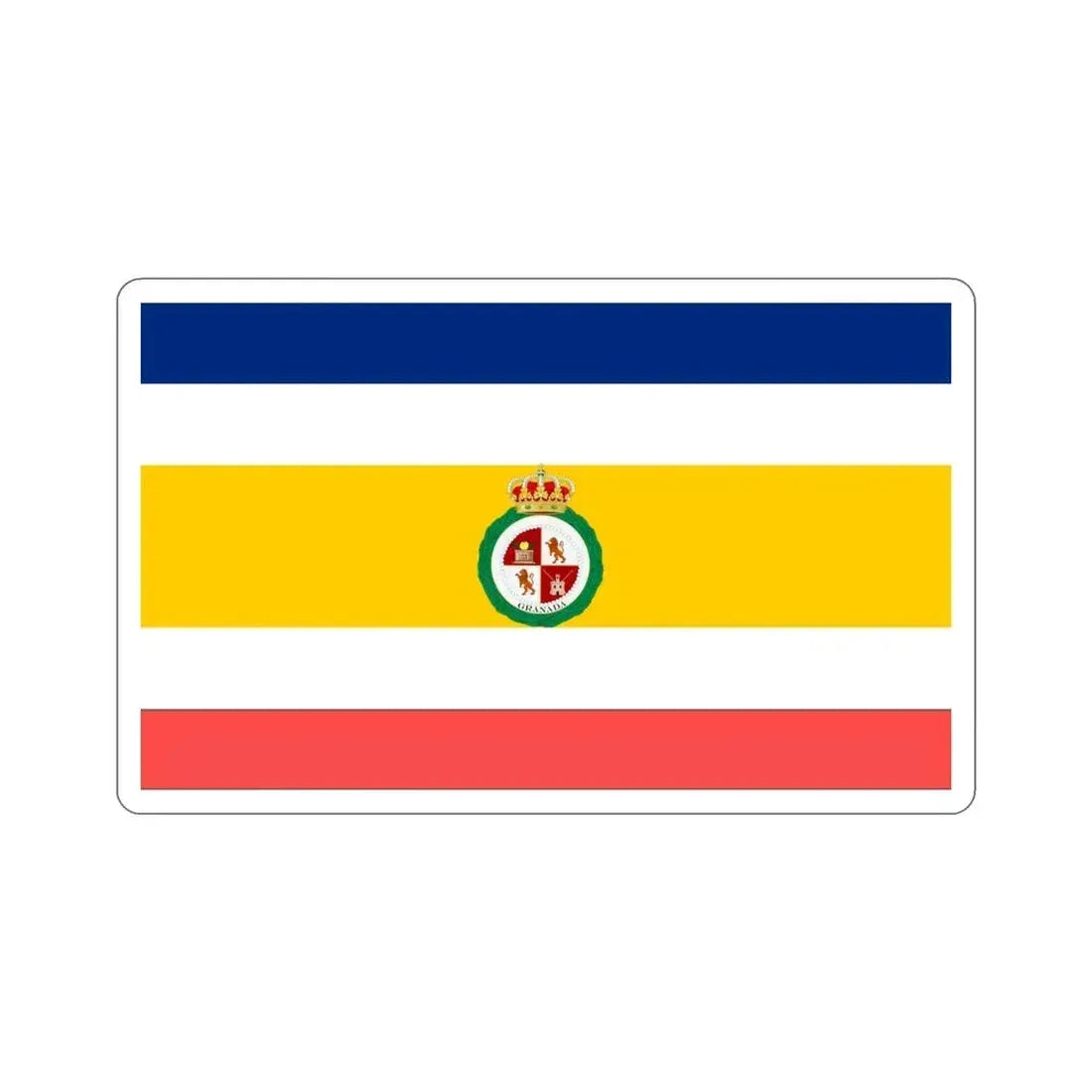 Flag of Granada, Nicaragua STICKER Vinyl Die-Cut Decal 4 Inch - The Sticker Space