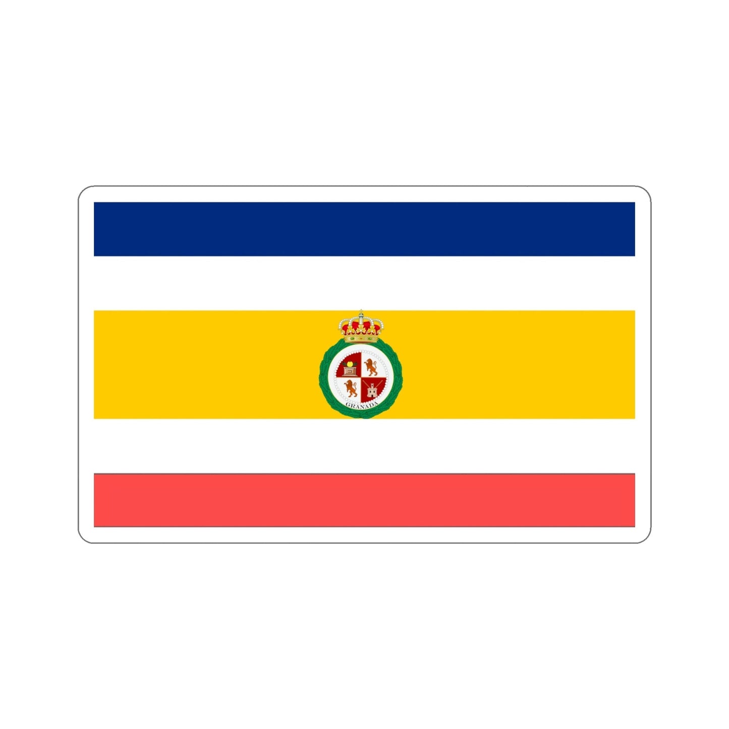 Flag of Granada, Nicaragua STICKER Vinyl Die-Cut Decal-5 Inch-The Sticker Space