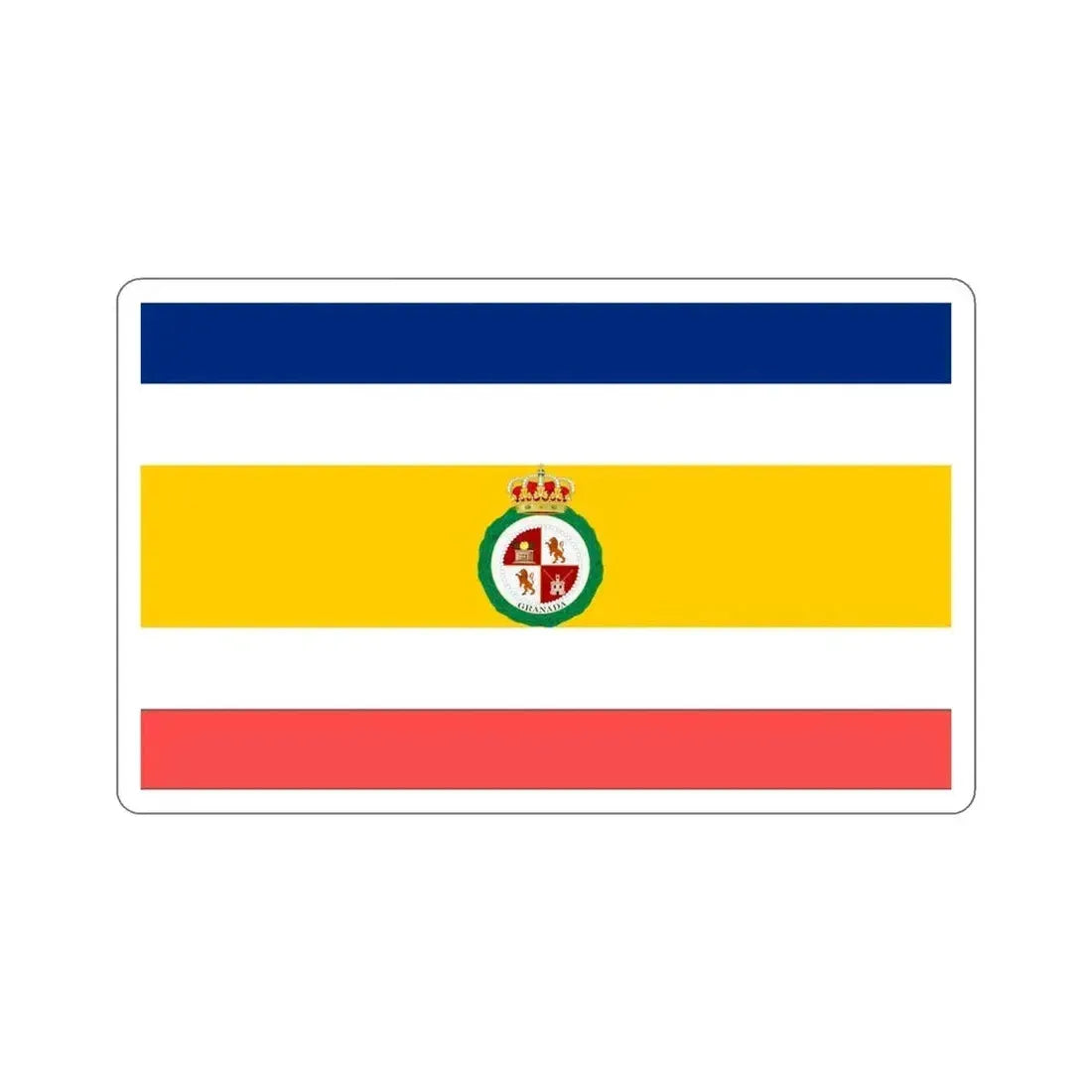 Flag of Granada, Nicaragua STICKER Vinyl Die-Cut Decal 5 Inch - The Sticker Space