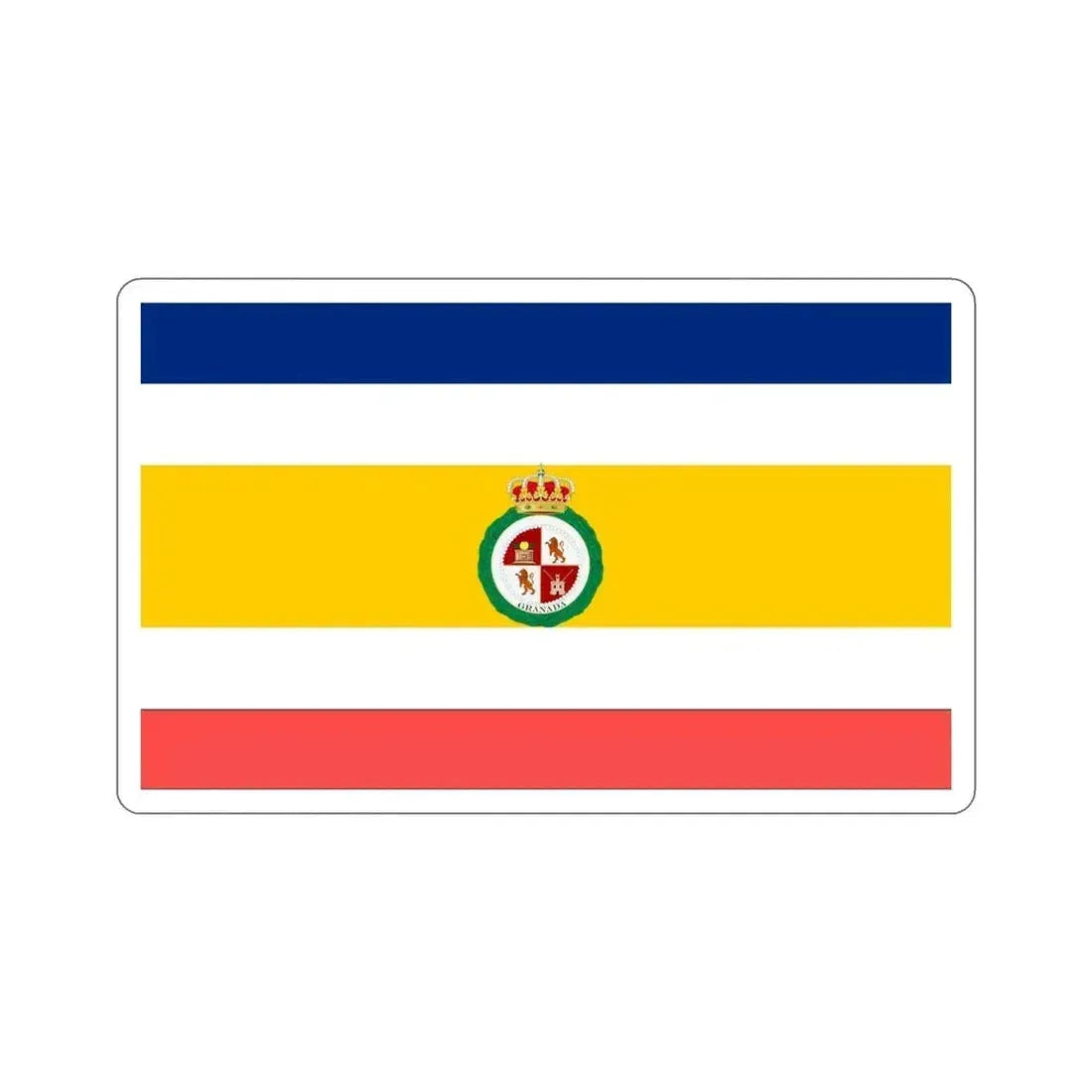 Flag of Granada, Nicaragua STICKER Vinyl Die-Cut Decal 6 Inch - The Sticker Space