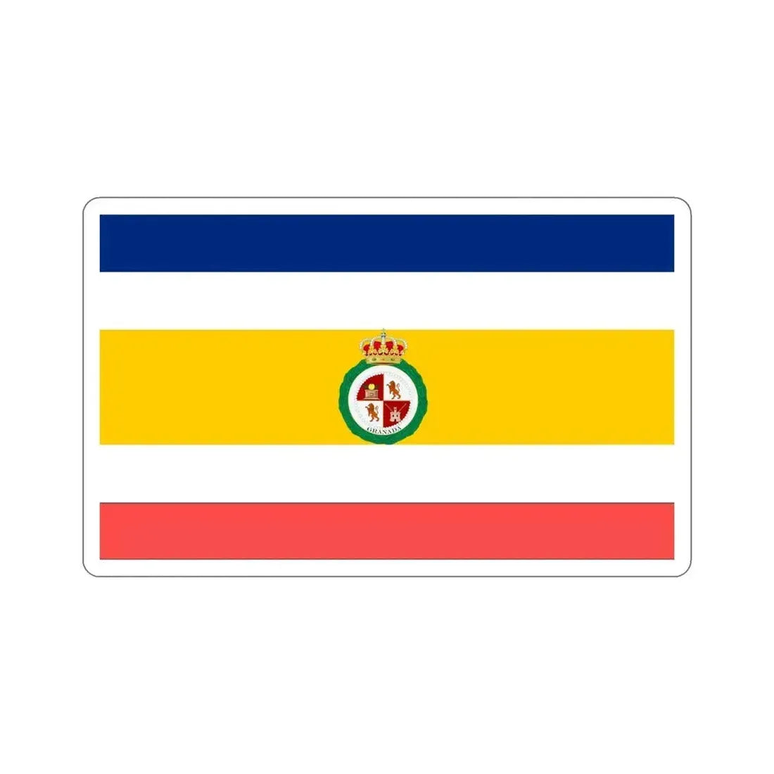 Flag of Granada, Nicaragua STICKER Vinyl Die-Cut Decal 6 Inch - The Sticker Space