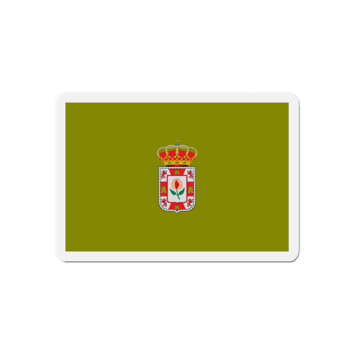 Flag of Granada Spain - Die-Cut Magnet-6 × 6"-The Sticker Space