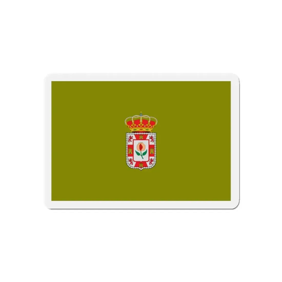 Flag of Granada Spain - Refrigerator Magnet 5 Inch - The Sticker Space