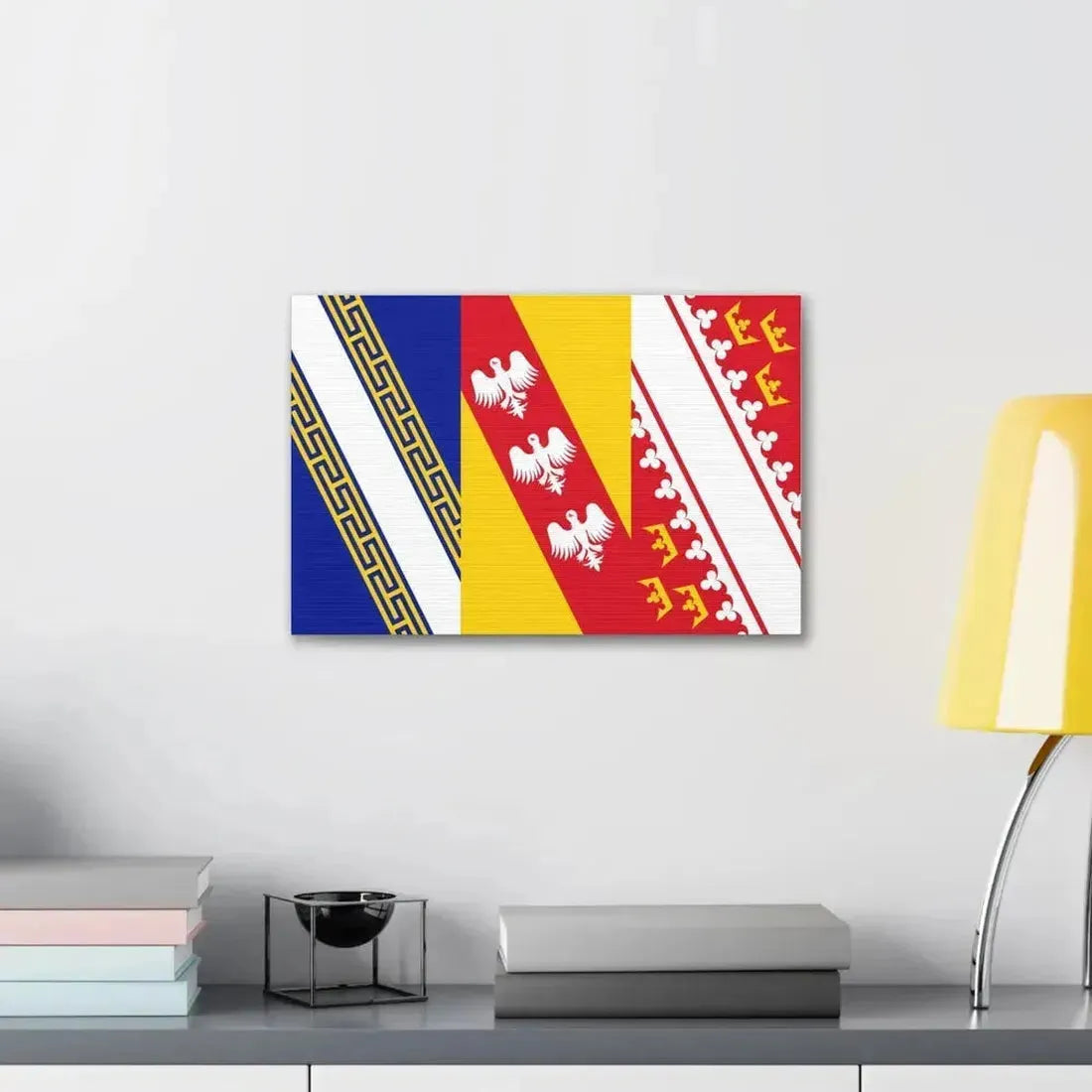 Flag of Grand Est France 2 - Canvas Wall Art - The Sticker Space