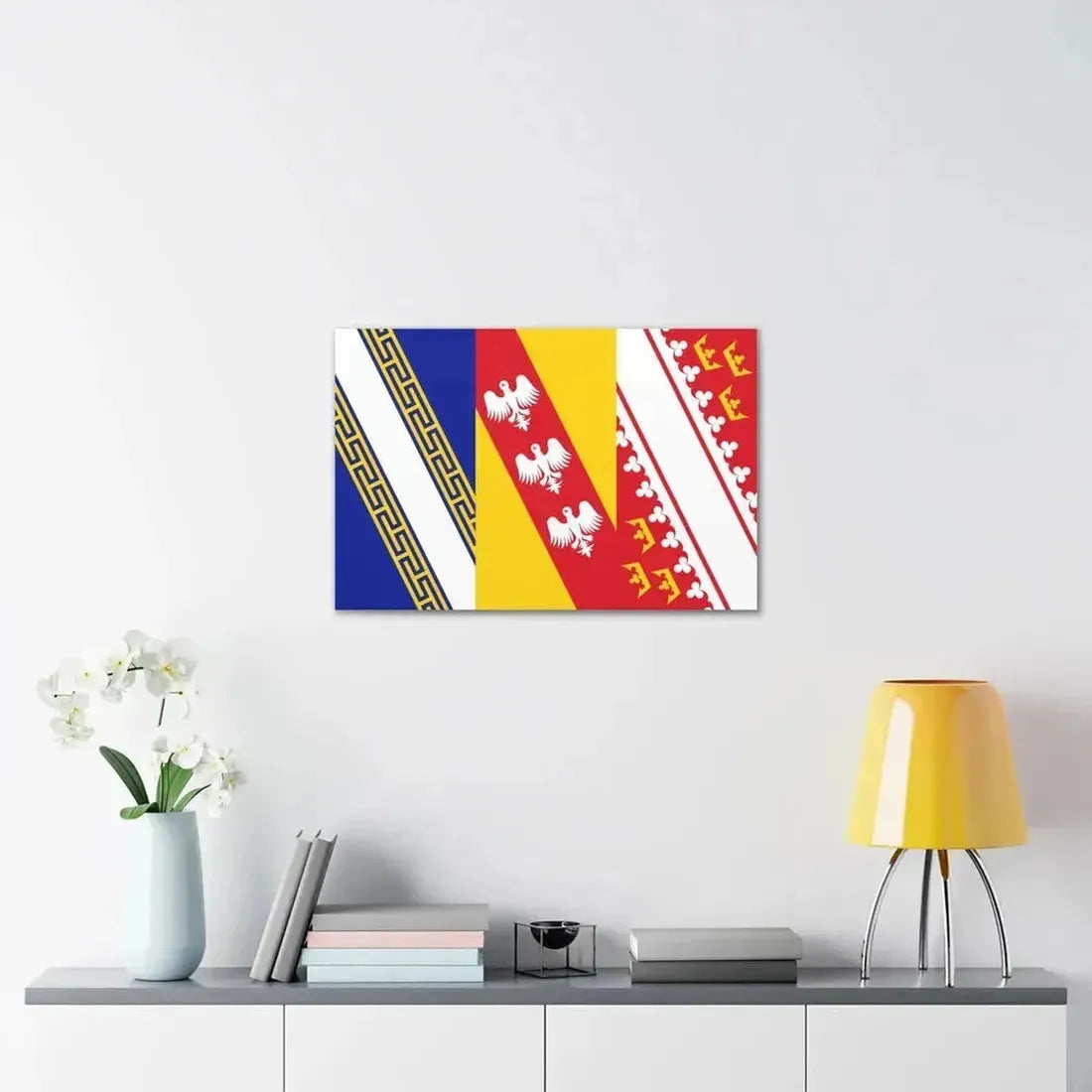 Flag of Grand Est France 2 - Canvas Wall Art - The Sticker Space