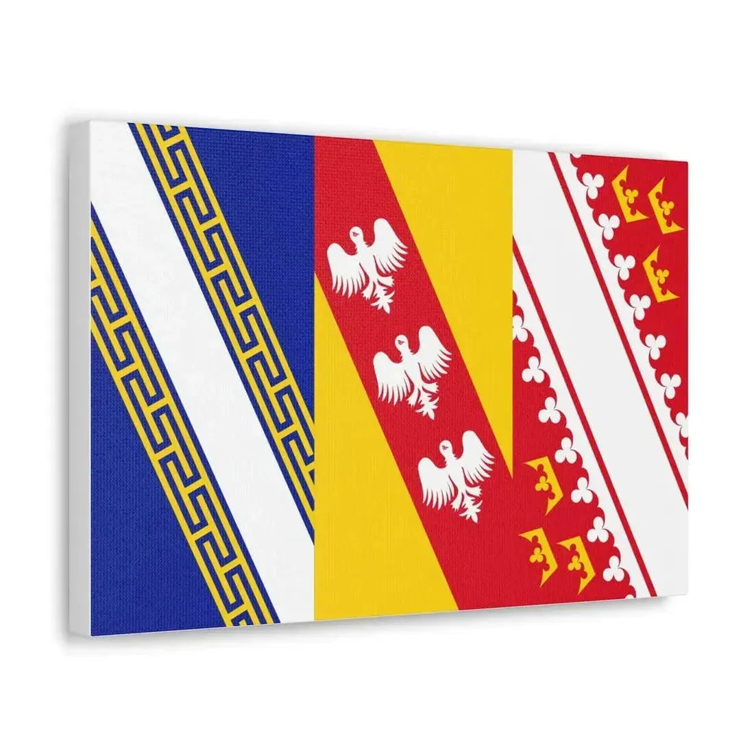 Flag of Grand Est France 2 - Canvas Wall Art - The Sticker Space