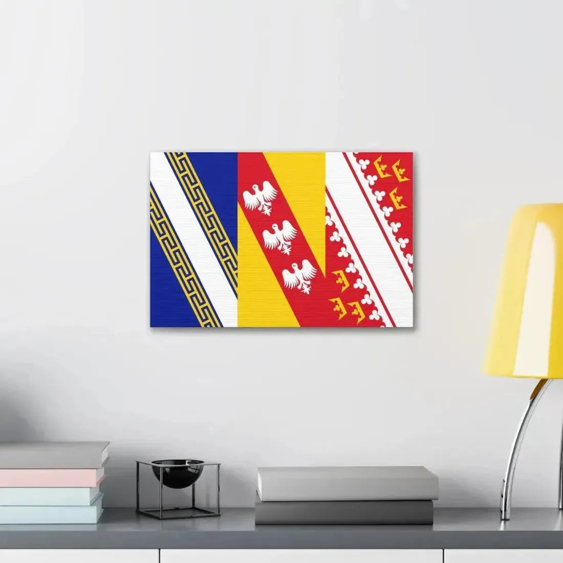 Flag of Grand Est France 2 - Canvas Wall Art - The Sticker Space