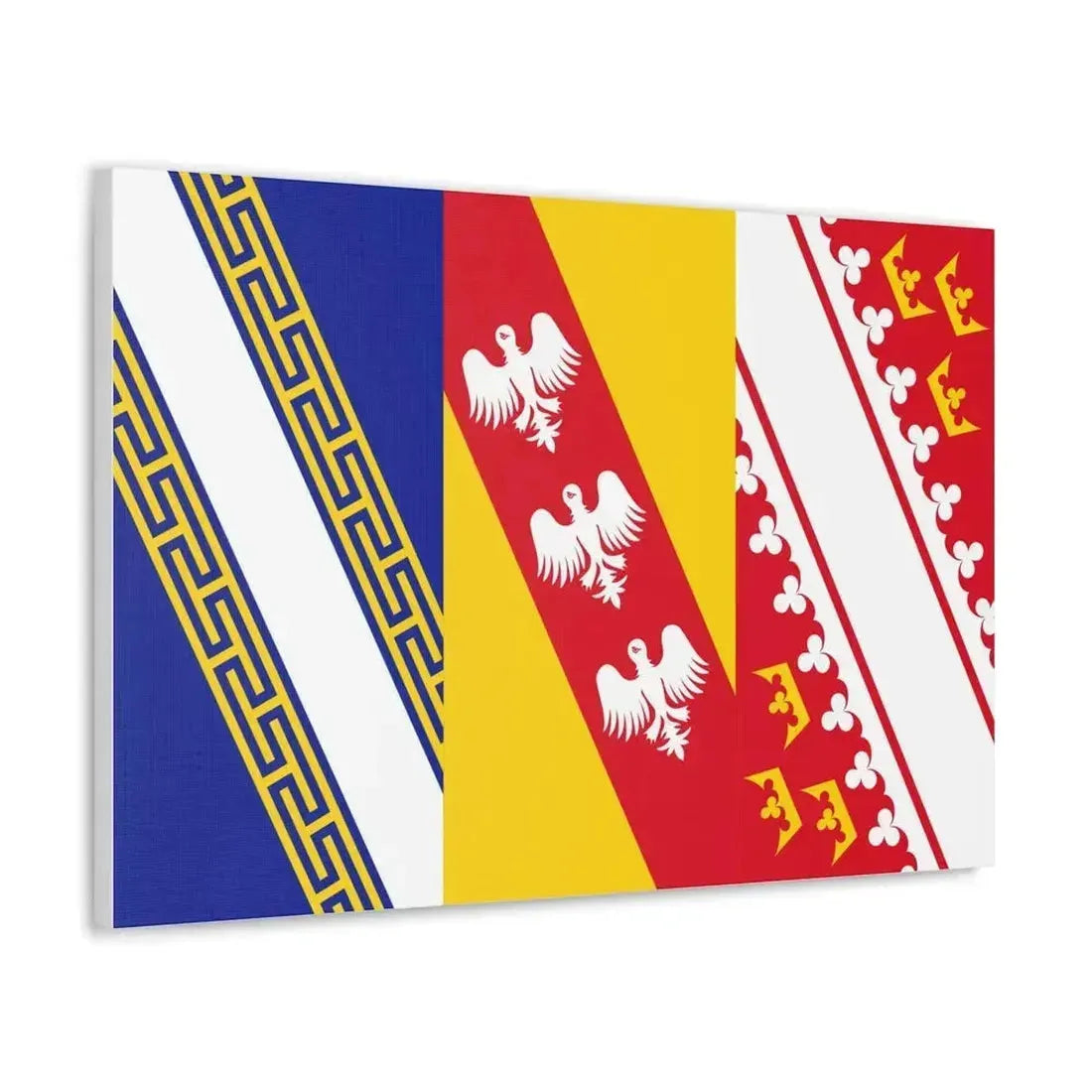 Flag of Grand Est France 2 - Canvas Wall Art - The Sticker Space
