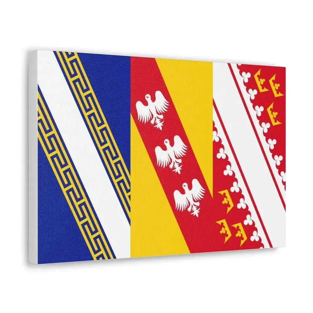 Flag of Grand Est France 2 - Canvas Wall Art - The Sticker Space