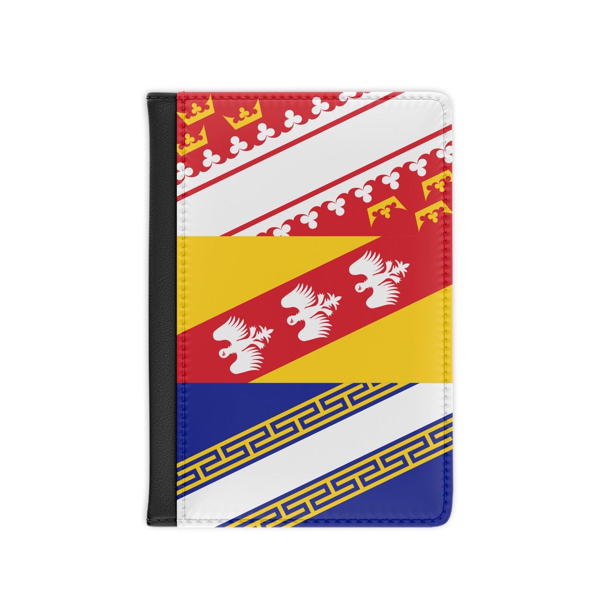 Flag of Grand Est France 2 - Passport Holder-3.9" x 5.8"-The Sticker Space