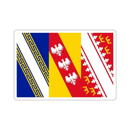 Flag of Grand Est France 2 STICKER Vinyl Die-Cut Decal 4 Inch - The Sticker Space