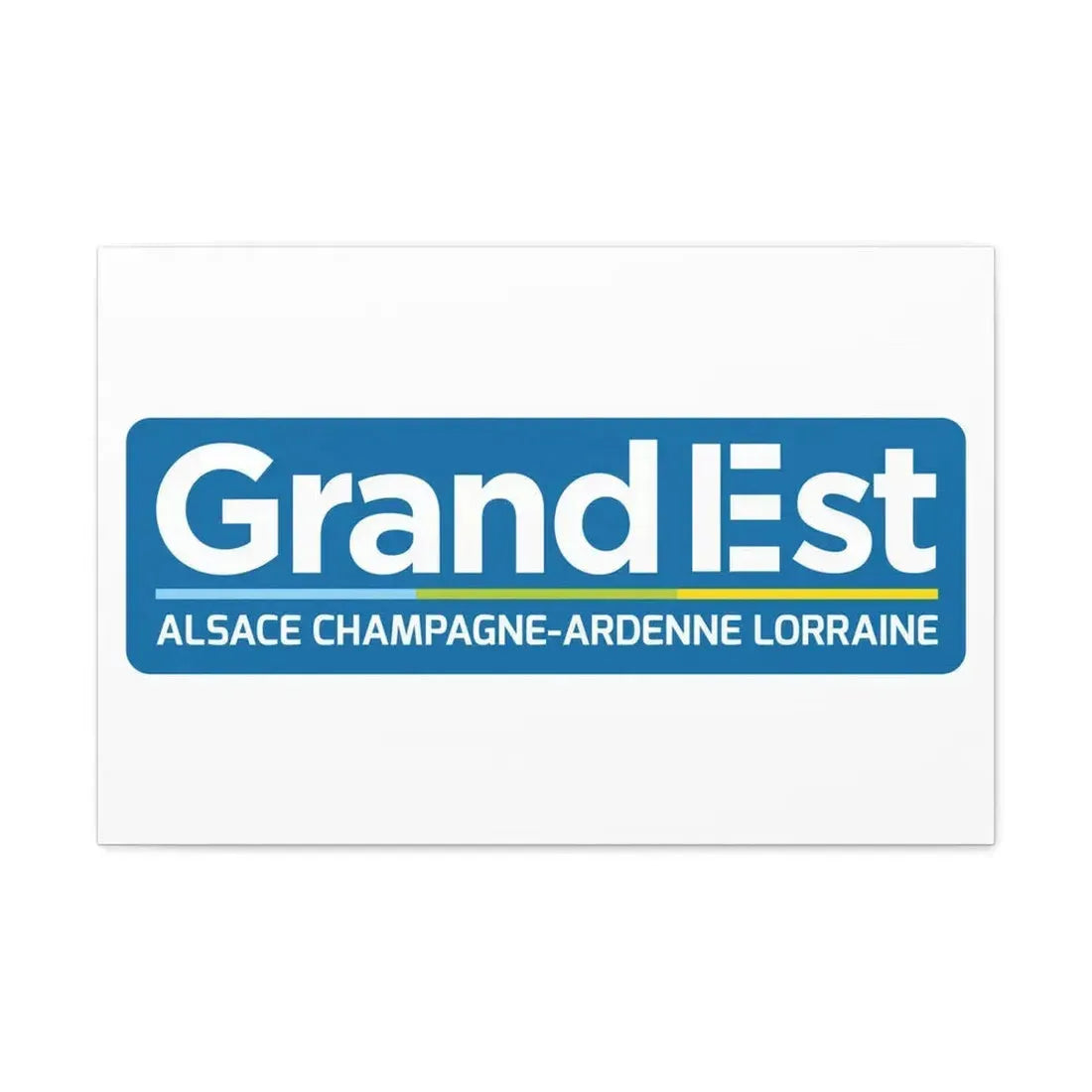 Flag of Grand Est France - Canvas Wall Art 30" x 20" 1.25" - The Sticker Space