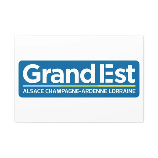Flag of Grand Est France - Canvas Wall Art 36" x 24" 1.25" - The Sticker Space