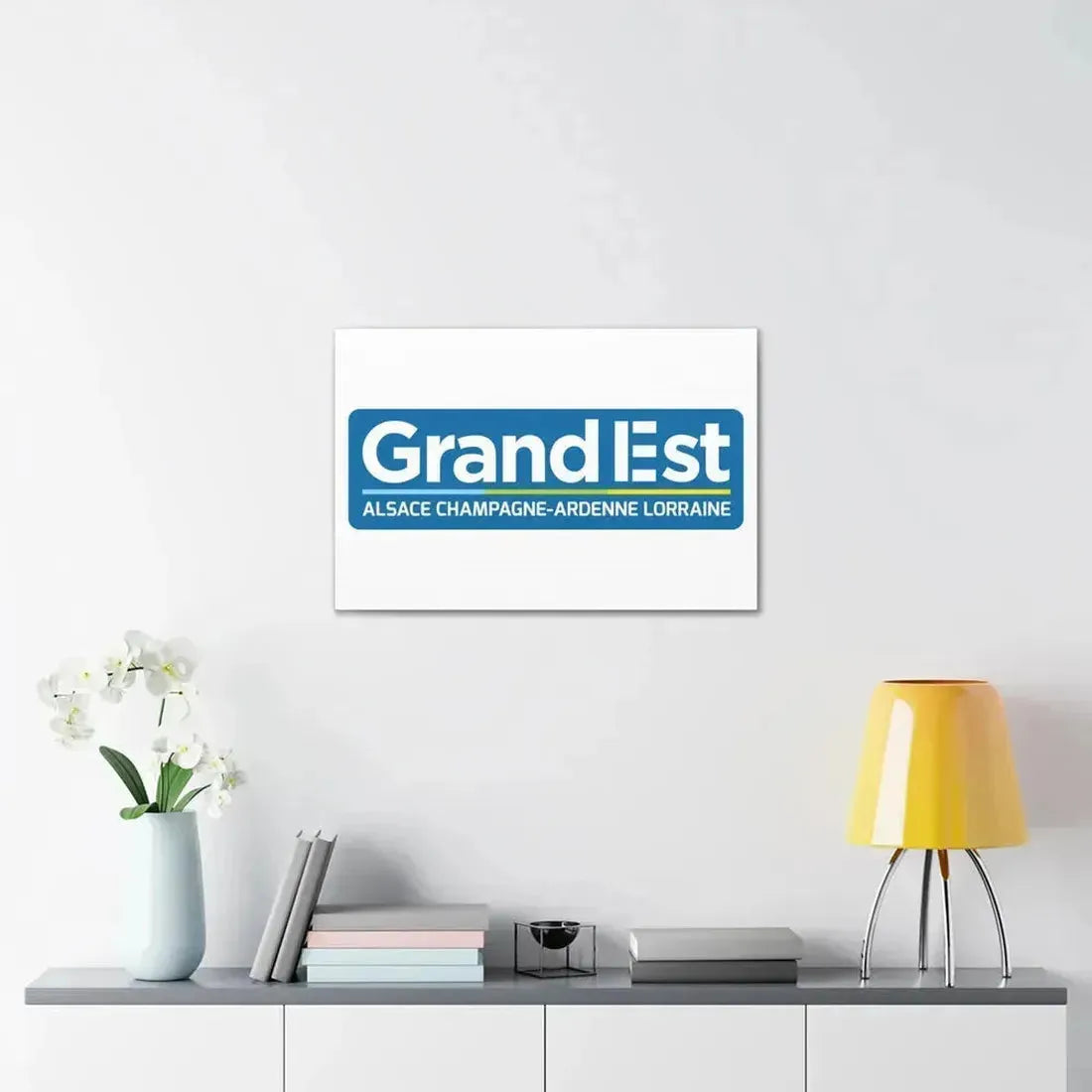 Flag of Grand Est France - Canvas Wall Art - The Sticker Space