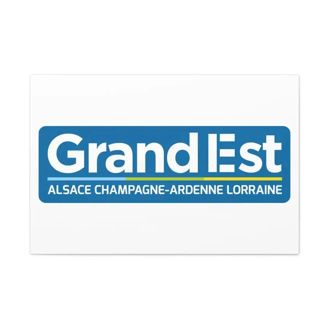 Flag of Grand Est France - Canvas Wall Art - The Sticker Space