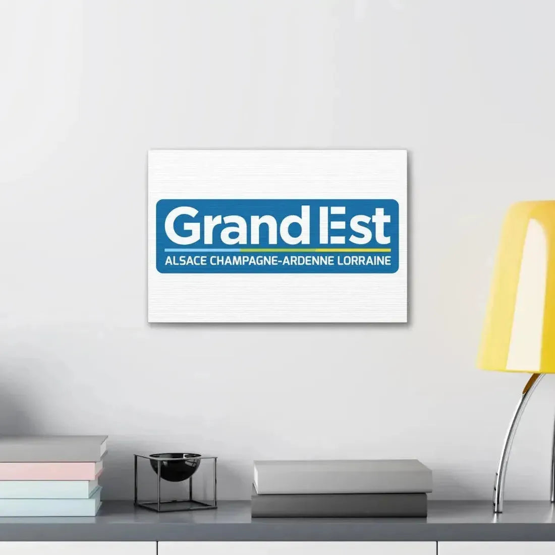Flag of Grand Est France - Canvas Wall Art - The Sticker Space