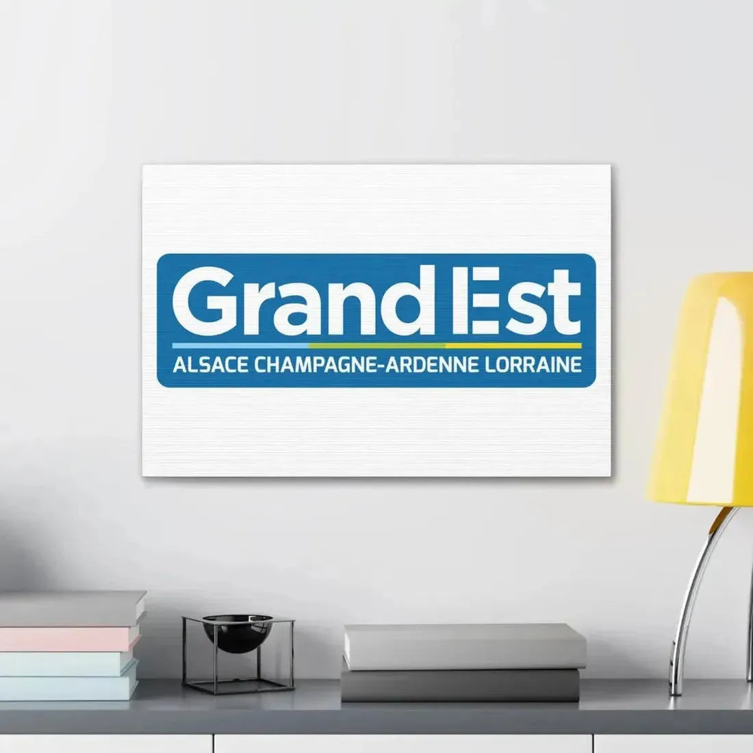 Flag of Grand Est France - Canvas Wall Art - The Sticker Space