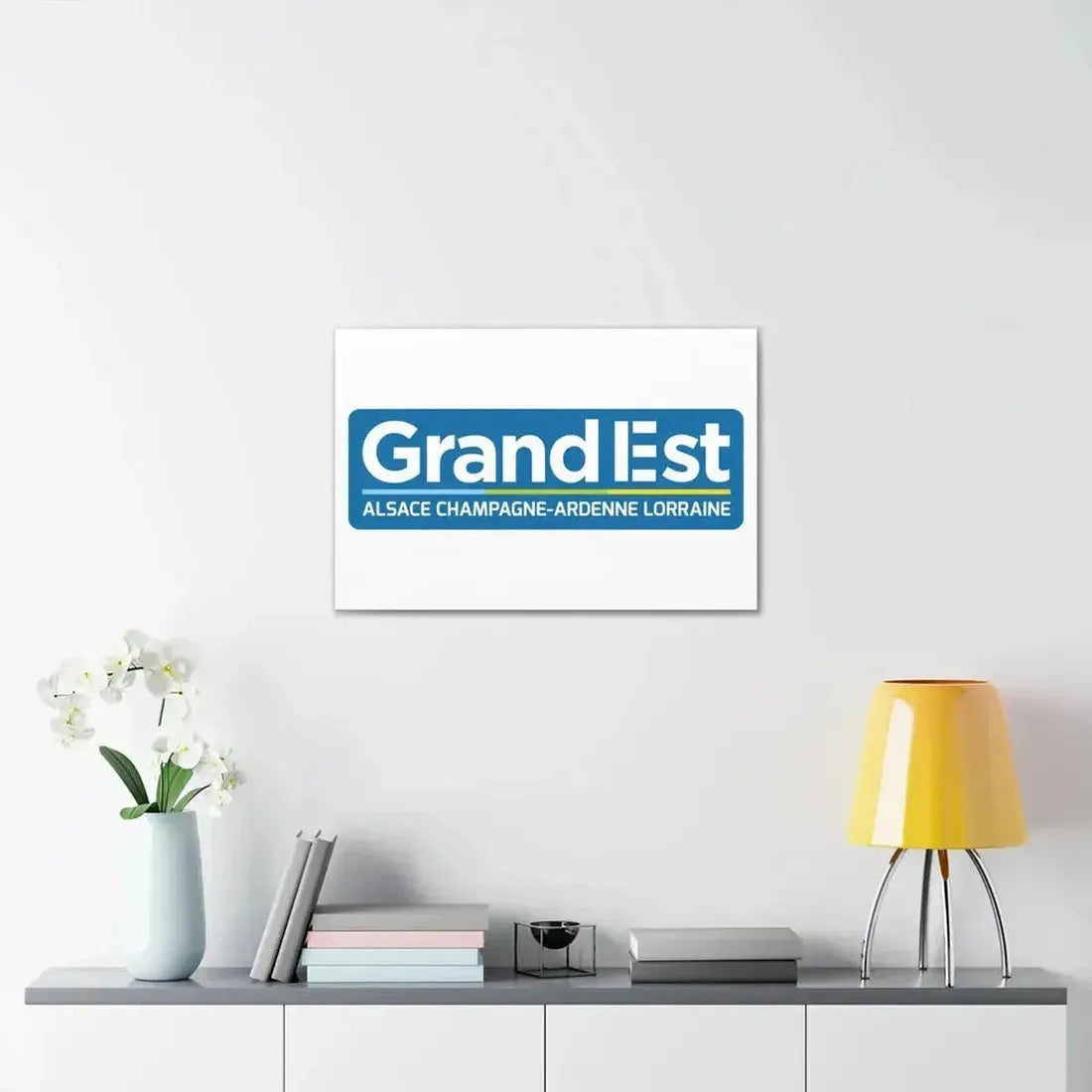 Flag of Grand Est France - Canvas Wall Art - The Sticker Space
