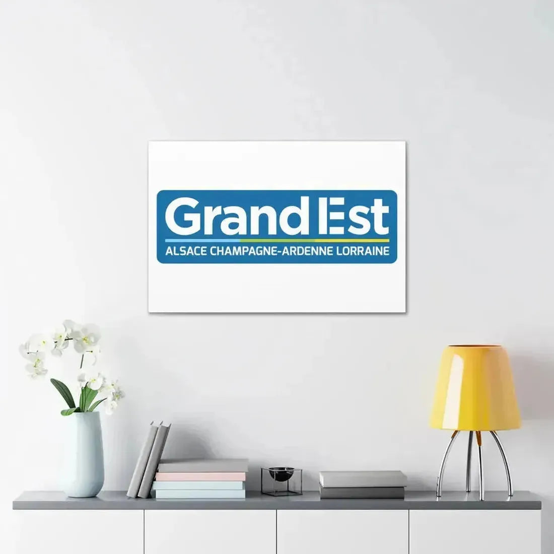 Flag of Grand Est France - Canvas Wall Art - The Sticker Space