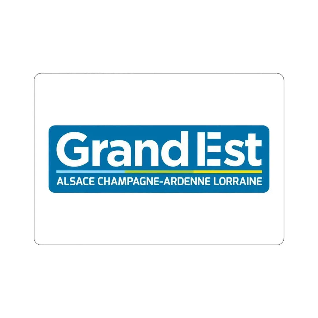 Flag of Grand Est France STICKER Vinyl Die-Cut Decal 4 Inch - The Sticker Space