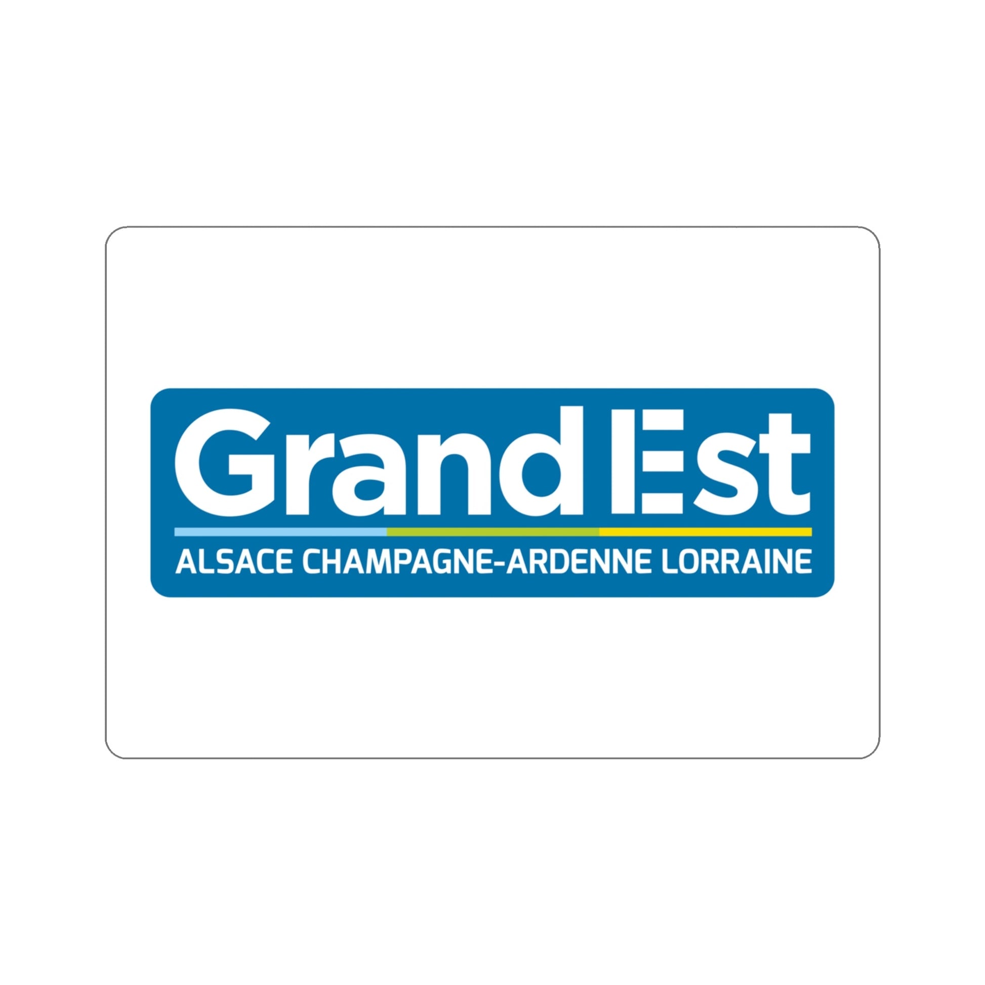 Flag of Grand Est France STICKER Vinyl Die-Cut Decal-4 Inch-The Sticker Space