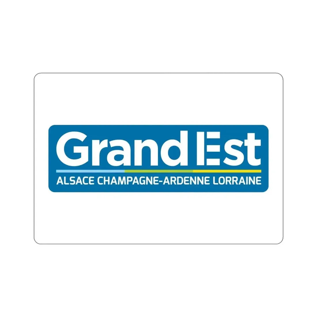Flag of Grand Est France STICKER Vinyl Die-Cut Decal - The Sticker Space