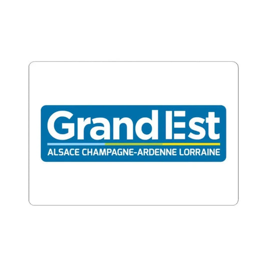 Flag of Grand Est France - STICKER Vinyl Kiss-Cut Decal 2 Inch White - The Sticker Space