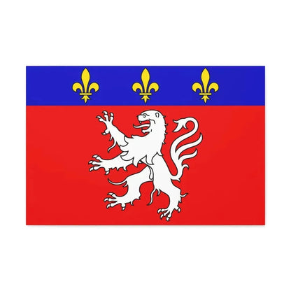 Flag of Grand Lyon France 2 - Canvas Wall Art 30" x 20" 1.25" - The Sticker Space