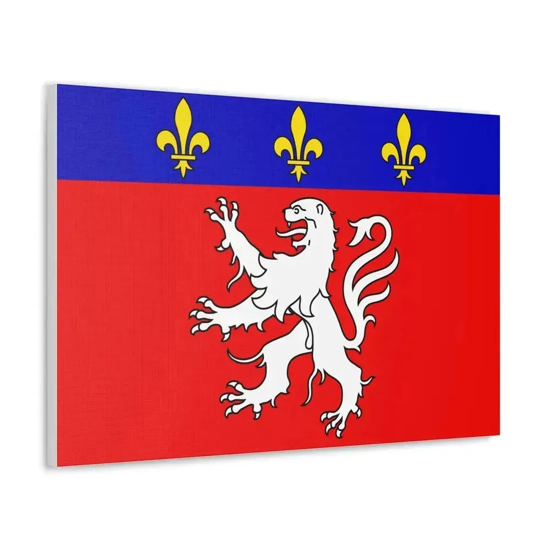 Flag of Grand Lyon France 2 - Canvas Wall Art - The Sticker Space