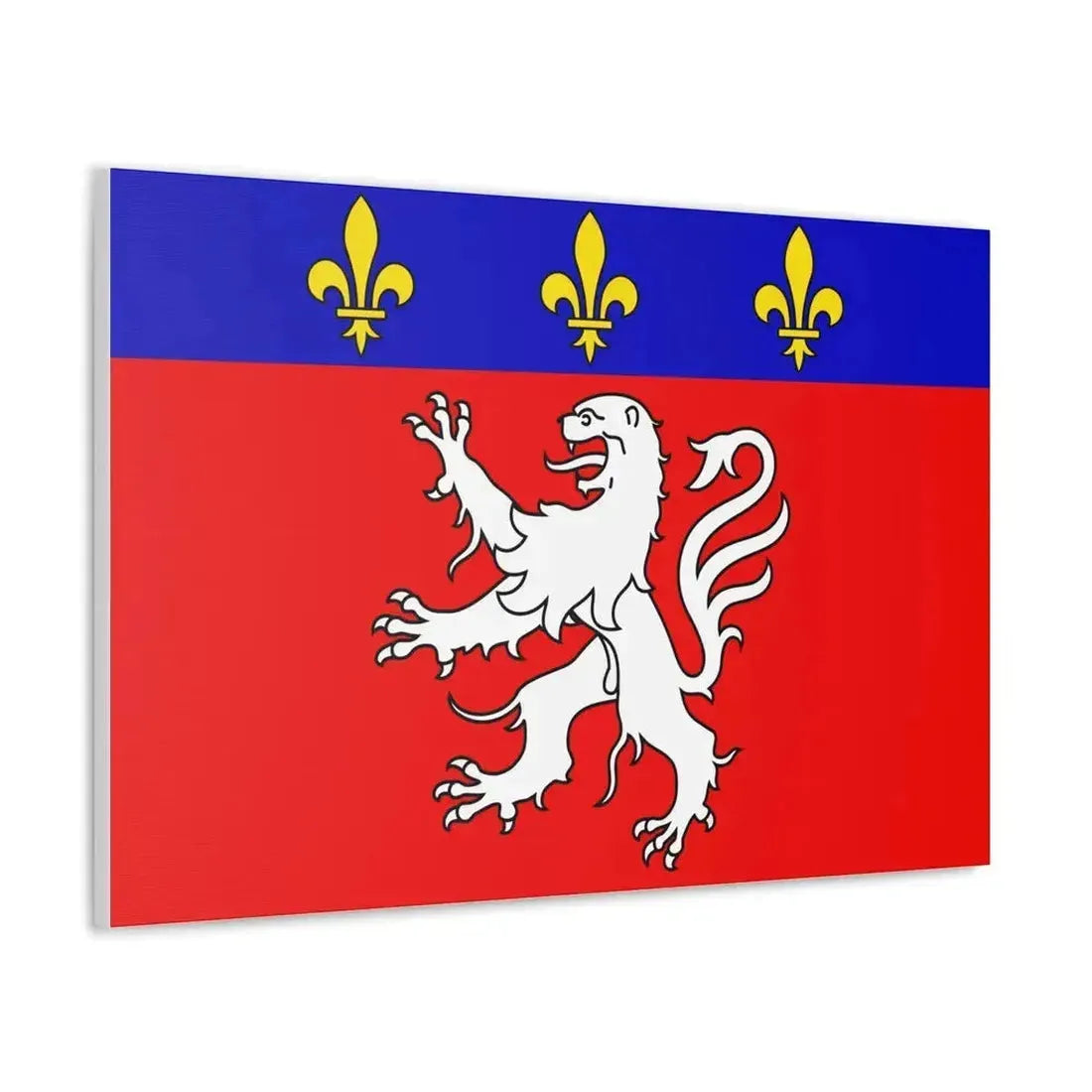 Flag of Grand Lyon France 2 - Canvas Wall Art - The Sticker Space