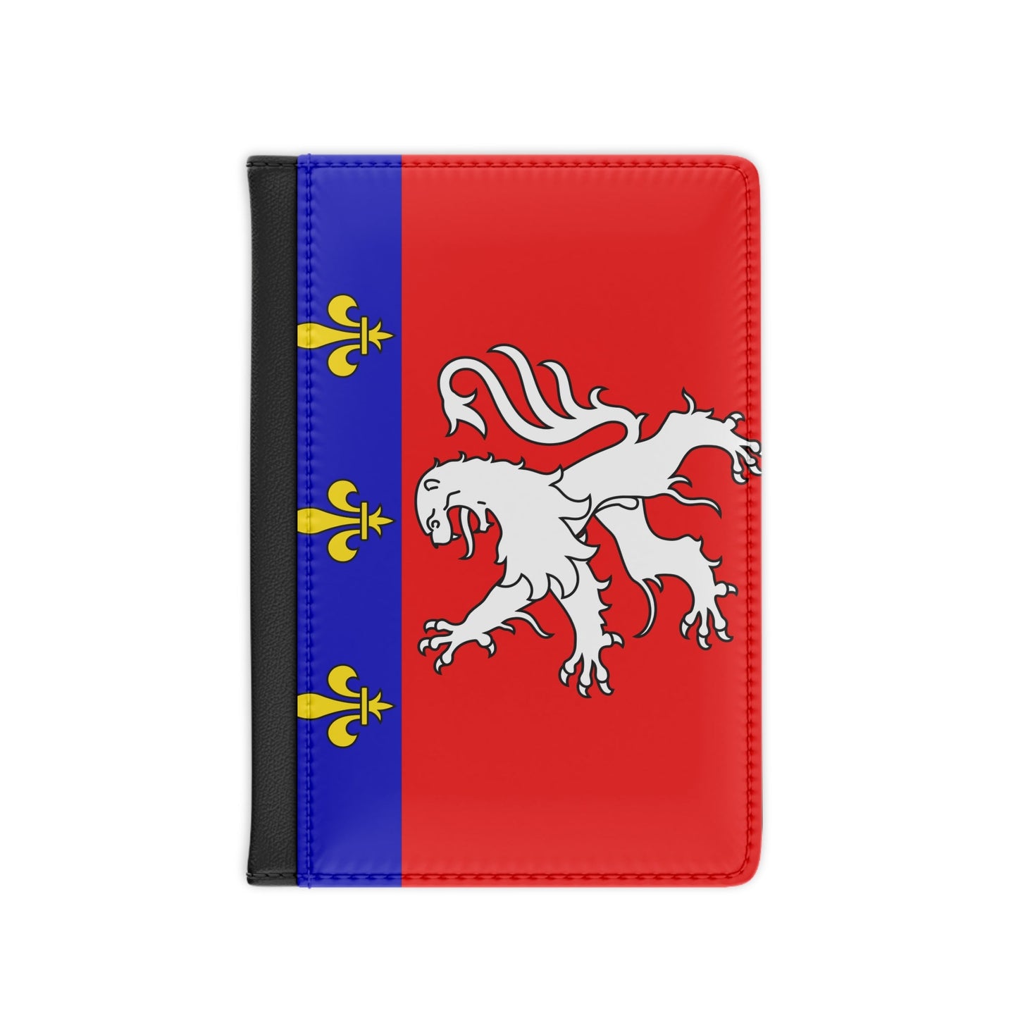 Flag of Grand Lyon France 2 - Passport Holder-3.9" x 5.8"-The Sticker Space