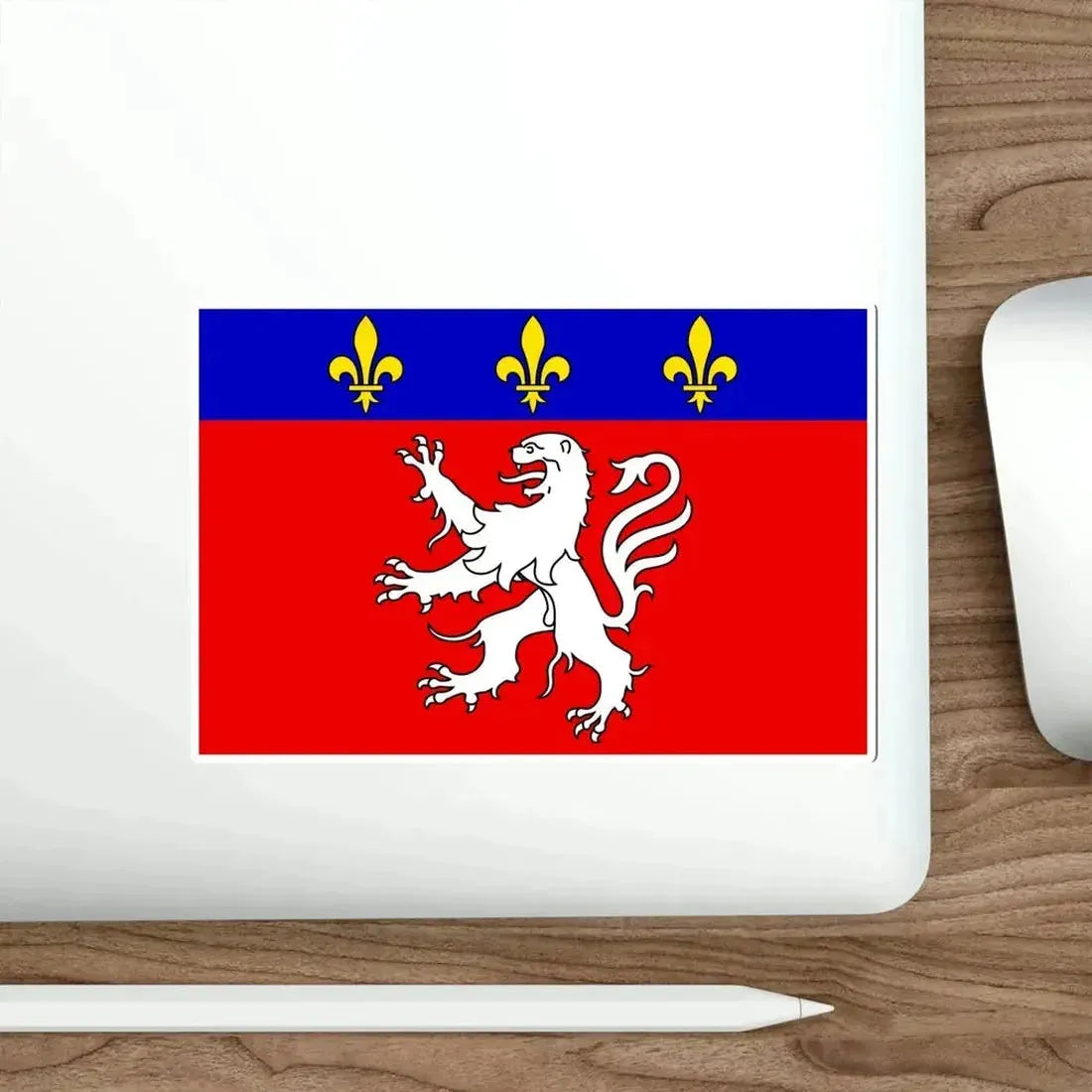Flag of Grand Lyon France 2 STICKER Vinyl Die-Cut Decal - The Sticker Space