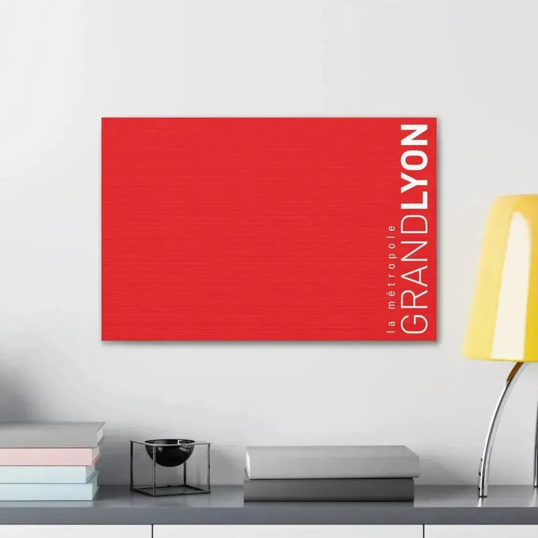 Flag of Grand Lyon France - Canvas Wall Art - The Sticker Space