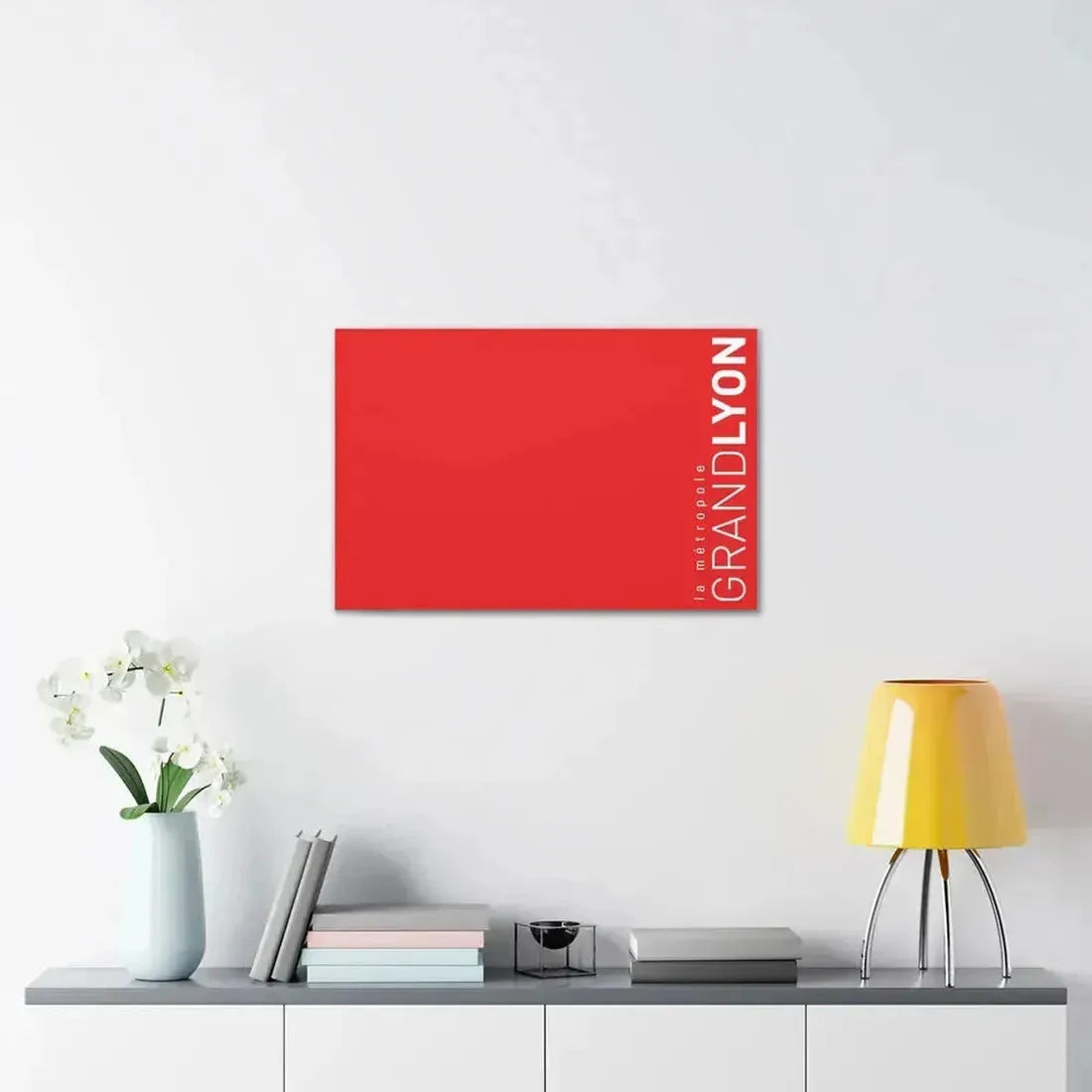 Flag of Grand Lyon France - Canvas Wall Art - The Sticker Space