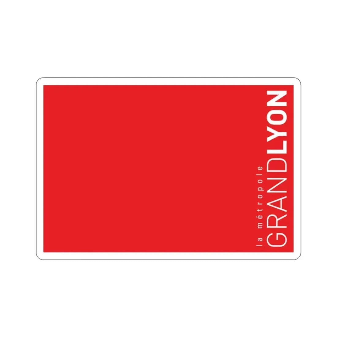 Flag of Grand Lyon France STICKER Vinyl Die-Cut Decal 2 Inch - The Sticker Space