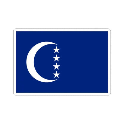 Flag of Grande Comore (Comoros) STICKER Vinyl Kiss-Cut Decal 2 Inch White - The Sticker Space