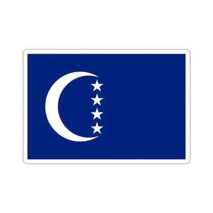 Flag of Grande Comore (Comoros) STICKER Vinyl Kiss-Cut Decal 3 Inch White - The Sticker Space