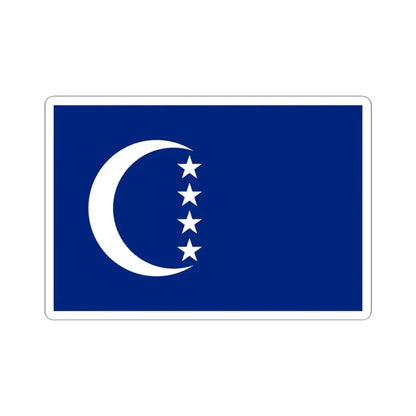 Flag of Grande Comore (Comoros) STICKER Vinyl Kiss-Cut Decal 4 Inch White - The Sticker Space