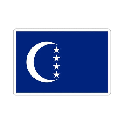 Flag of Grande Comore (Comoros) STICKER Vinyl Kiss-Cut Decal 6 Inch White - The Sticker Space