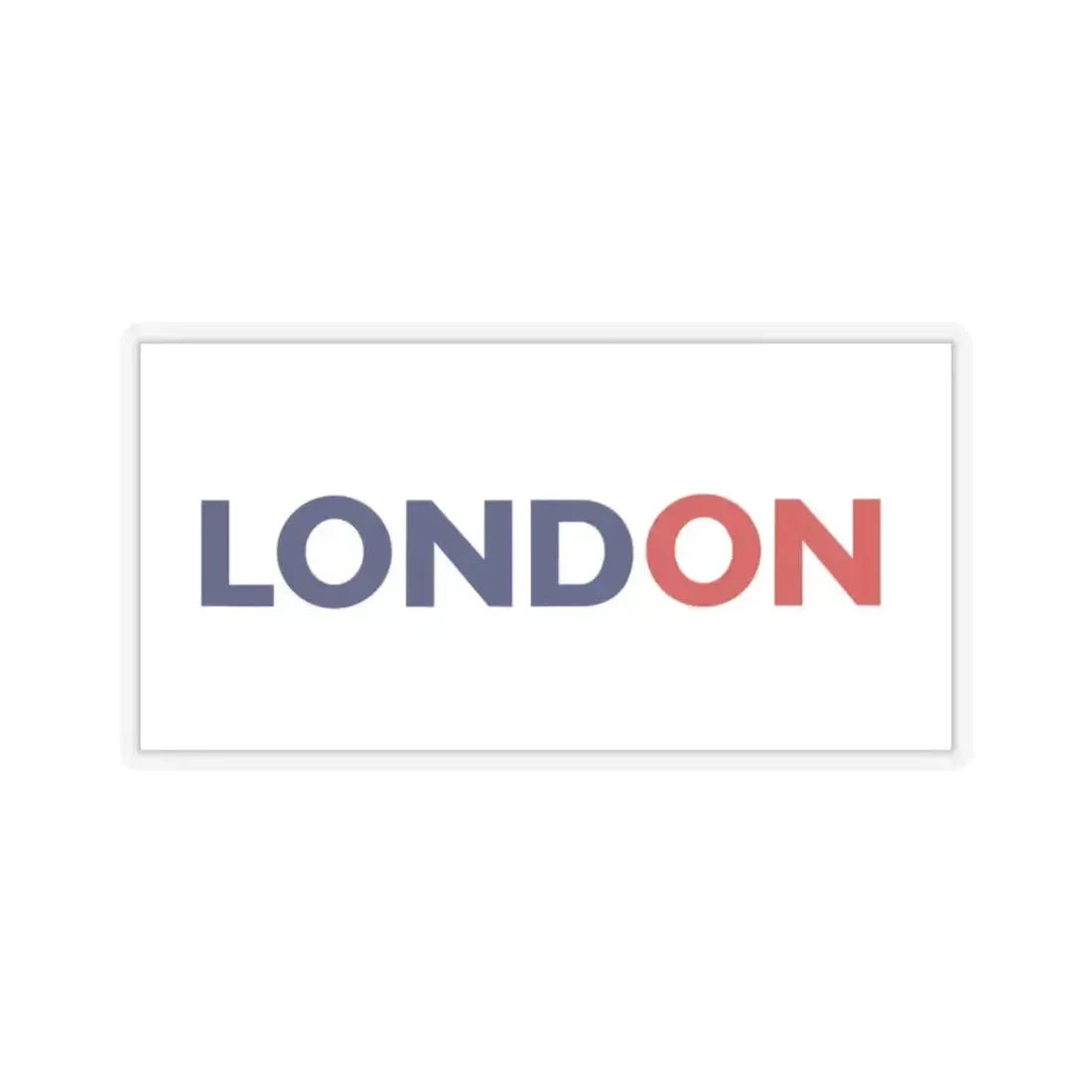 Flag of Greater London UK - STICKER Vinyl Kiss-Cut Decal 2 Inch Transparent - The Sticker Space