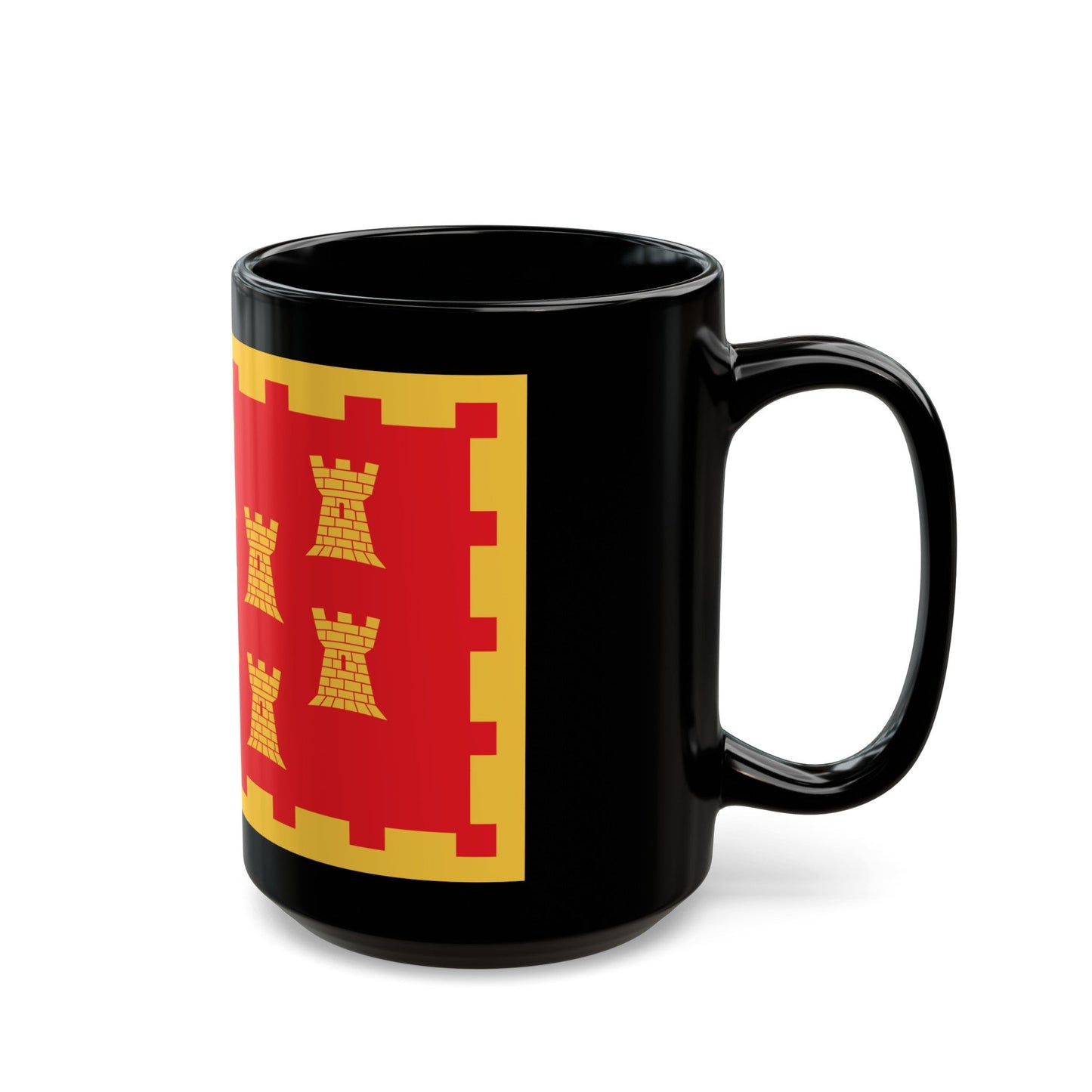 Flag of Greater Manchester UK - Black Coffee Mug-The Sticker Space