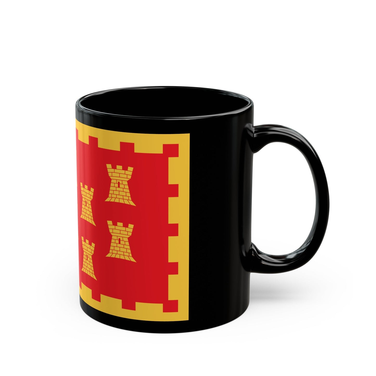 Flag of Greater Manchester UK - Black Coffee Mug-The Sticker Space